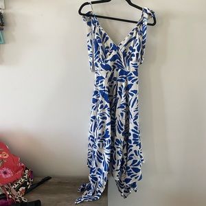 Alexis x target hanker chief hem tie shoulder dress